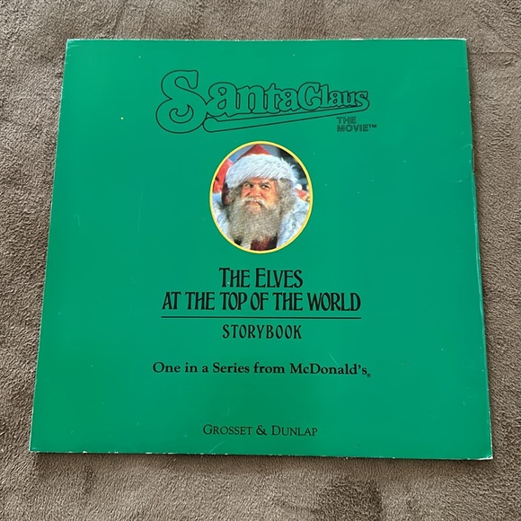 McDonald's 1985 Santa Claus The Movie The Elves at The Top of The World Book - Picture 2 of 6
